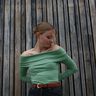 Schulterfreies Langarmshirt "Helga" - Gr. 34 - 46 thumbnail number 4