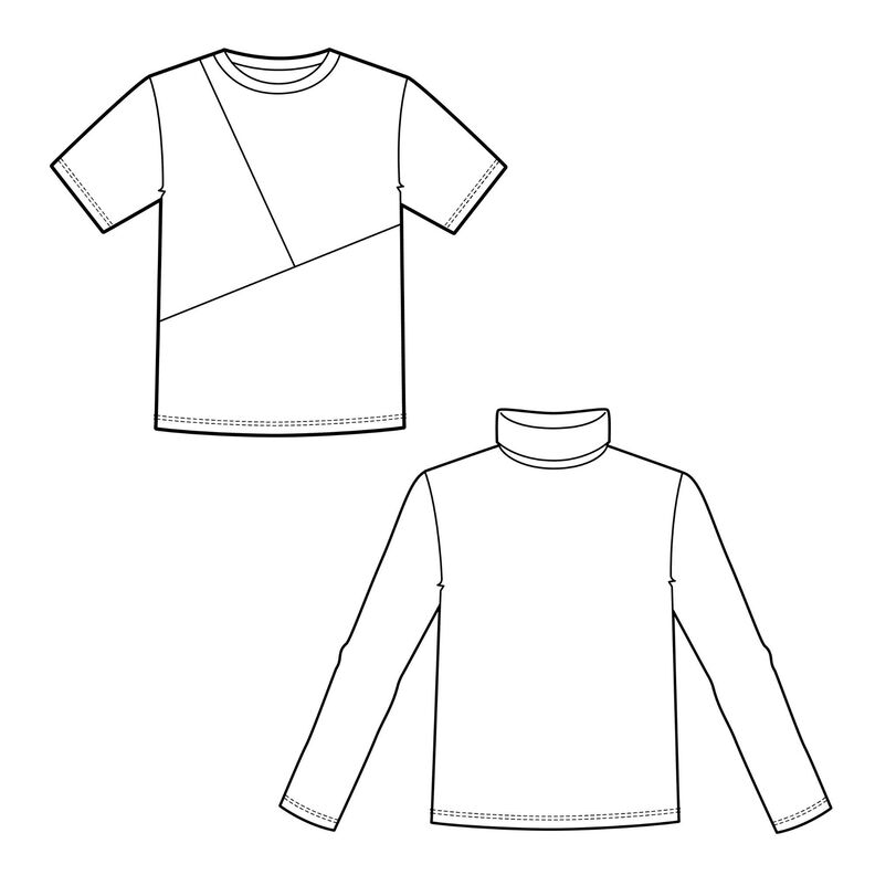 Kinder Shirt mit Teilung Rollkragen SISA ♥ Gr. 110-164 image number 9