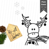 Plotterdatei Elch Winterelch Winter Weihnachten thumbnail number 1