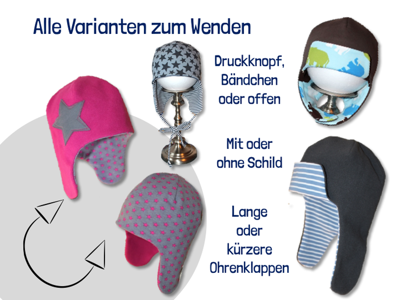 Fliegermütze | coole Mütze mit Ohrenklappen | 44-57 cm image number 9