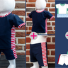 Baby-Set „Lia und Bobby“ – Shirt und Shorts Gr. 56-98, A4+A0 thumbnail number 9
