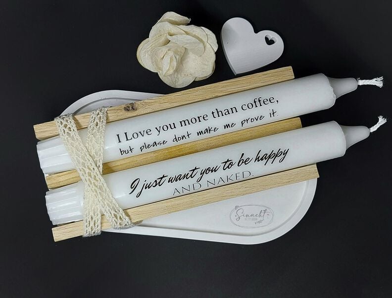  Druckvorlage "FUNNY-LOVE" S/W Kerzen/Anhänger PDF & JPG image number 6