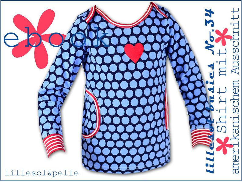 Ebook / Nähanleitung Shirt amerik. Ausschnitt image number 1