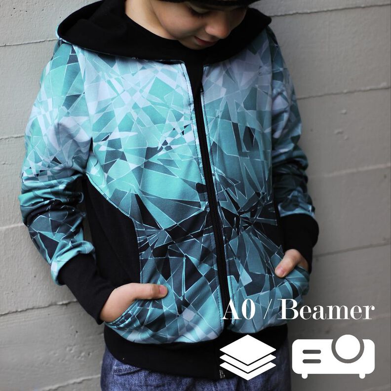 BEAMER + A0 lovely jacket 74-164 Kombi Jacke Weste Cardigan image number 1