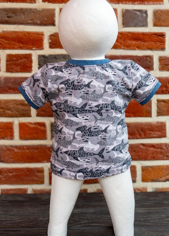 Linn – Baby Shirt oder Kleid mit Knopfleiste Gr 56-98, A4+A0 image number 3