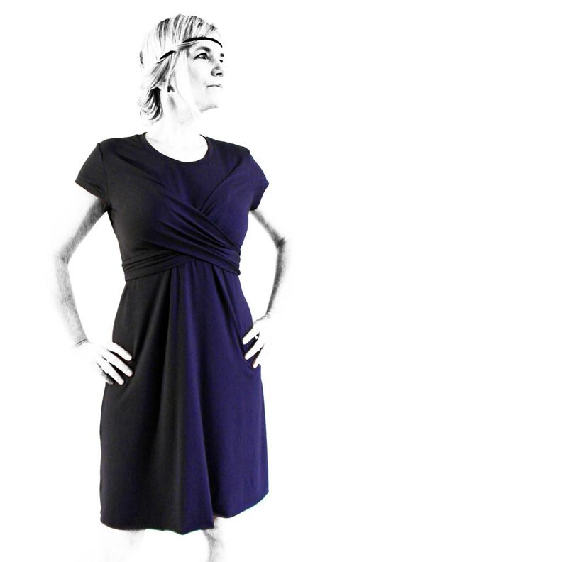 Kleid Wickelkleid Loures Schnittmuster 34-48 image number 4