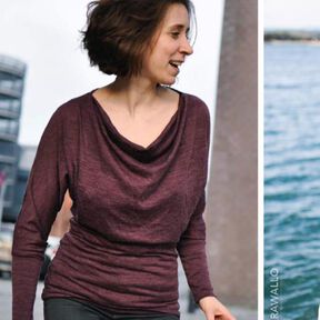 Jella - Wasserfallshirt Gr. 34 bis 48