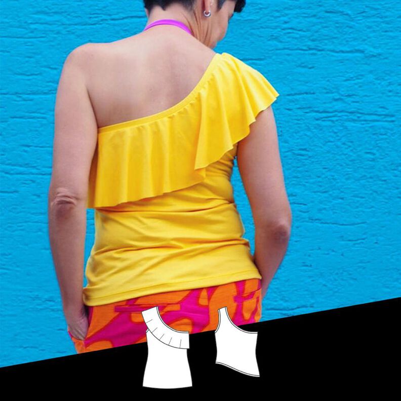 E-Book »LaLuv Top« (32–46) – One-Shoulder-Top image number 1
