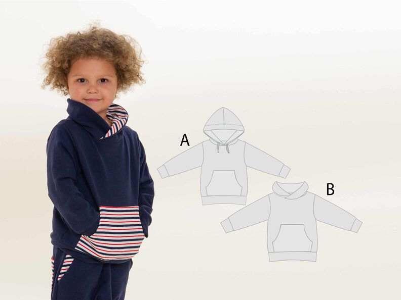 Schnittmuster Kinderset Kombi Hoodie Fly und Hose Dado image number 5