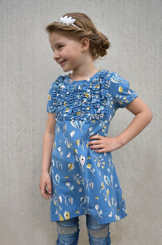 "Frill Top & Tunic" - Gr. 86-164 Shirt/Tunika mit Rüschen oder Biesen image number 3