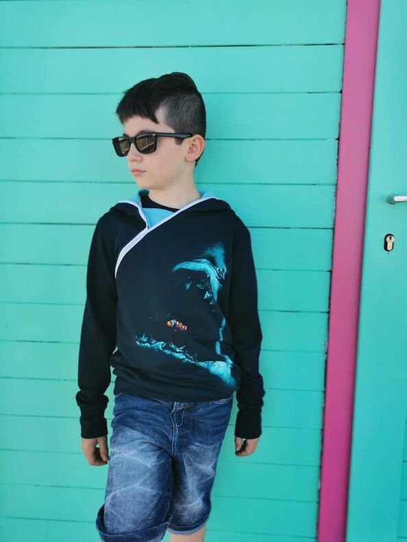 Hoodie Little Hennja/Henning Gr. 80-158 inkl. Beamerdatei image number 9