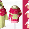 Kinder Sweatkleid „Yuna“ mit Kapuze oder Kragen 86-158 A4+A0 thumbnail number 11