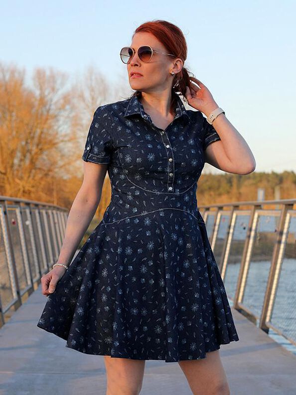 Kleid JANET Gr. 34-54 PDF-A4, A0 image number 7