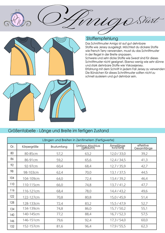 Amigo Kombi-Ebook Shirt & Hose Gr. 80 bis 152 image number 3