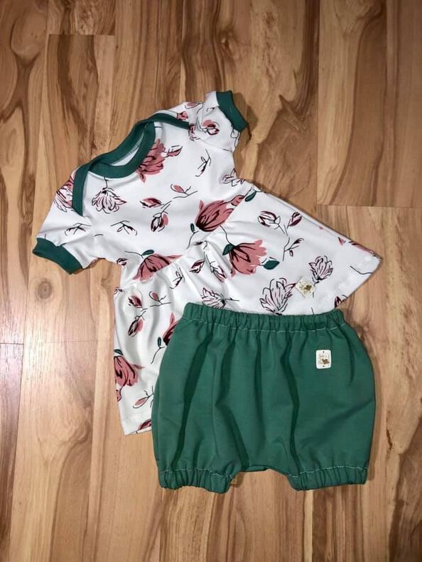 Newborn LOU SET Kleid,k. Hose,Haarband +gratis Plott-Datei image number 6