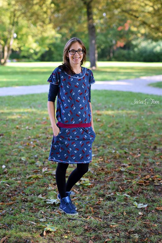 Kleid, Jerseykleid "Reese", Schnittmuster Gr. 158-46 image number 3