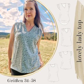 lovely lady top 34-58 Top Shirt Sommeroberteil Damenshirt