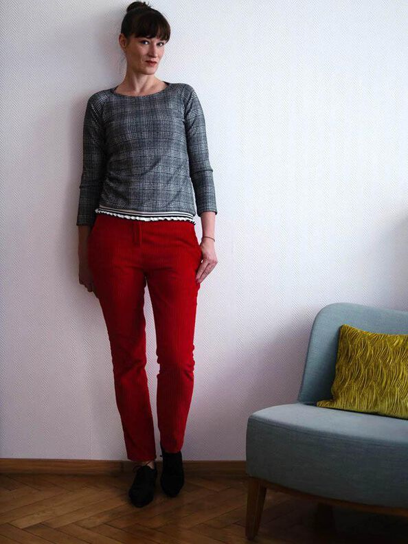 Chino Hose CONFORTA LEGER (34-48) Schnittmuster image number 3