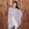 Damen Cape Poncho Hoodie Cardigan LAYAK ♥ Gr. XS-XXXL thumbnail number 3