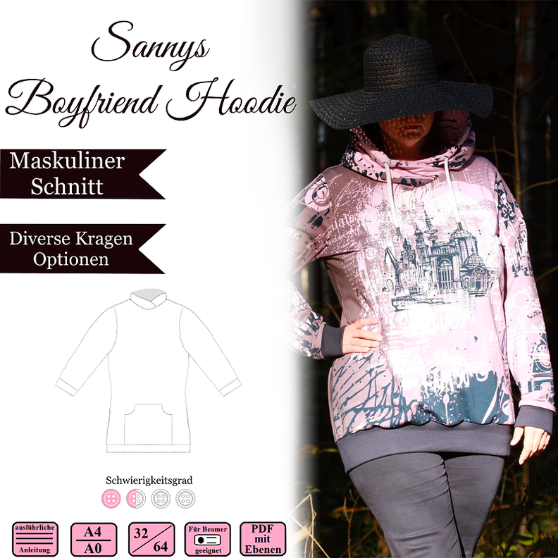Sannys Boyfriend Hoodie- Gr 32-64 image number 1
