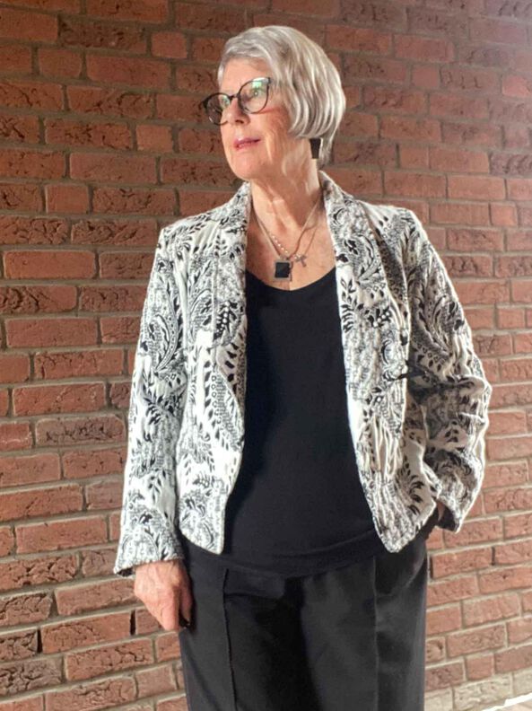Schnittmuster kurzer Jersey Blazer LILIA (34-58) image number 8