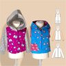Sweatjacke/Weste mit Kapuze für Kinder  Gr. 92-164, A4+A0 thumbnail number 1