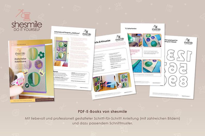 Zielscheibe mit Fangnetz KiddiScore (Nähanleitung) image number 3