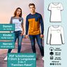 "Familien-Paket" Schnittmuster Set Longsleeve u. T-Shirt  thumbnail number 1