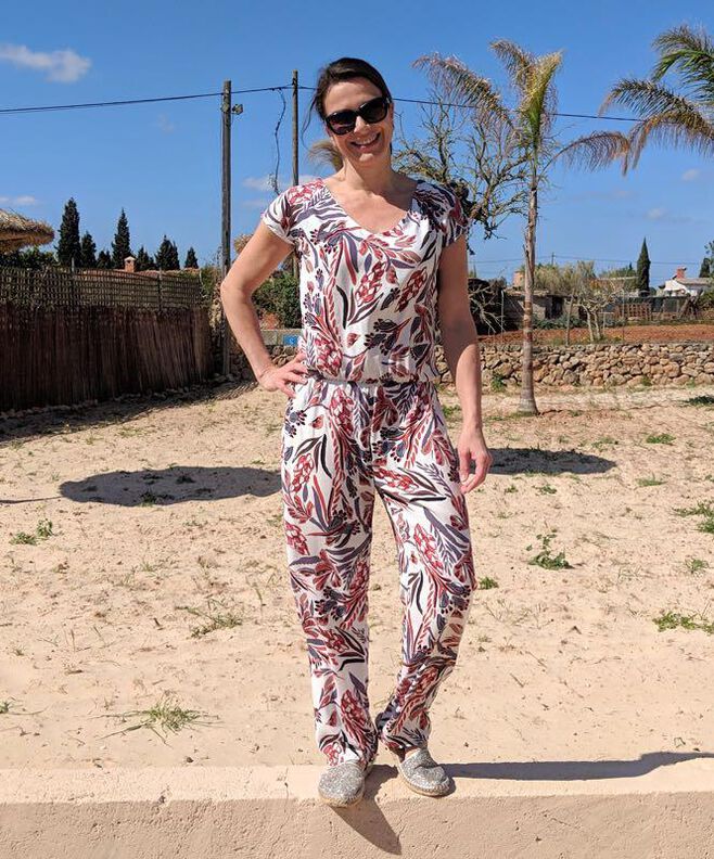 Jumpsuit, Viskosejumpsuit "Mila", Gr. 158-46 image number 7