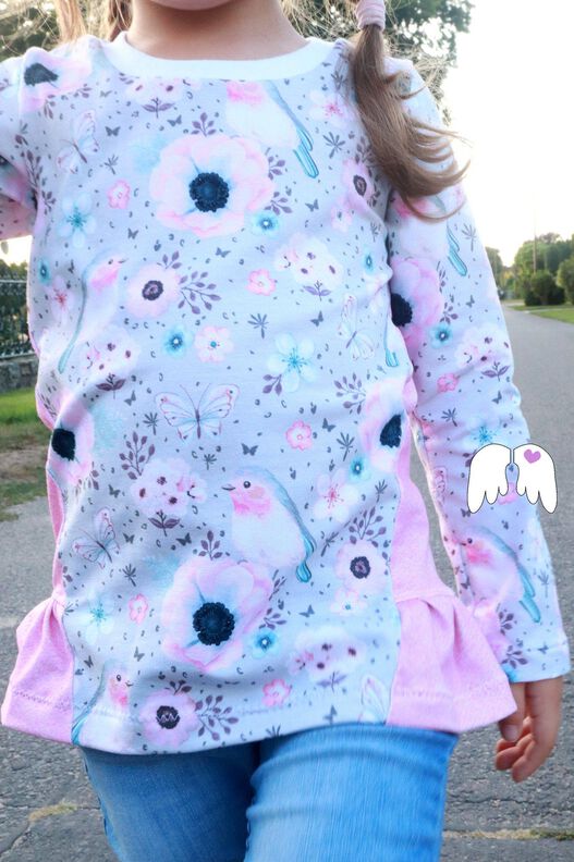 Mädchen - Langarmshirt Carina mit Rüschen Gr. 86 - 140 image number 6