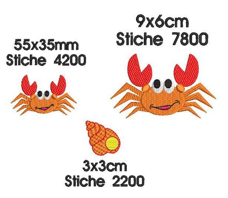 Stickdatei Unterwasserwelt SET 10x10cm Rahmen image number 5