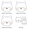 Stickdatei - Katze 1 ITH in 3 Gr. cute Schlüsselanhänger thumbnail number 6