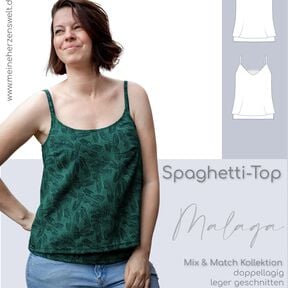 Top Damen – Schnittmuster Gr. 32-58 – MALAGA #107