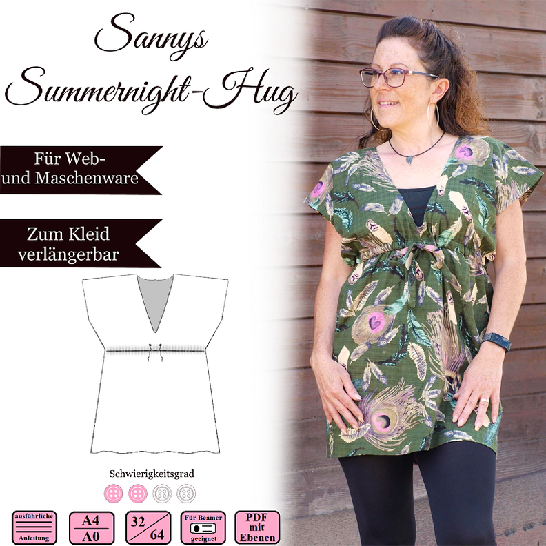 Sannys Summernight Hug - Gr 32-64 - EBook und Nähanleitung image number 1