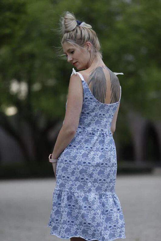 *Ladies Ruffle Dress* Sommerkleid Gr. 32 bis 56 Boho image number 6
