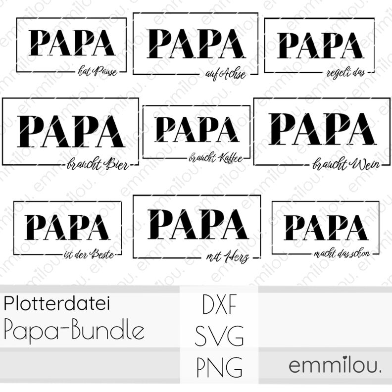 Plotterdatei PAPA- Bundle image number 1