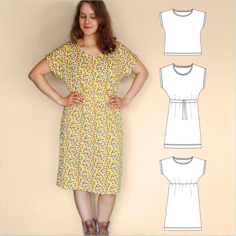 Lilly – lockeres Shirt, Tunika & Kleid, BU 80-116, A4+A0 image number 1