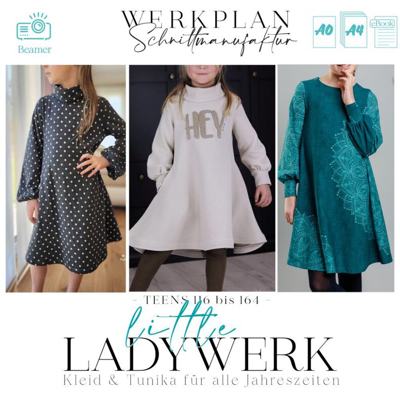 Little LadyWERK | Ganzjahreskleid | 116 - 164 | A4 & BEAMER image number 1