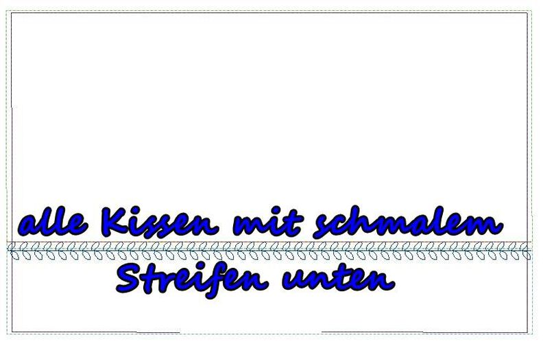Kissenhülle 2 leer für eigene Motive und Name ITH Stickdatei image number 3