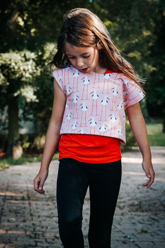 HOT CROP TOP Shirt mit Top Gr. 98 - 164 image number 9