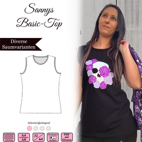  Sannys Basic Top - Gr 32-64 - EBook und Nähanleitung