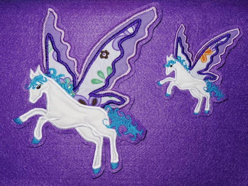 SET Bundle Pegasus Einhorn Pferd Stickdatei image number 5