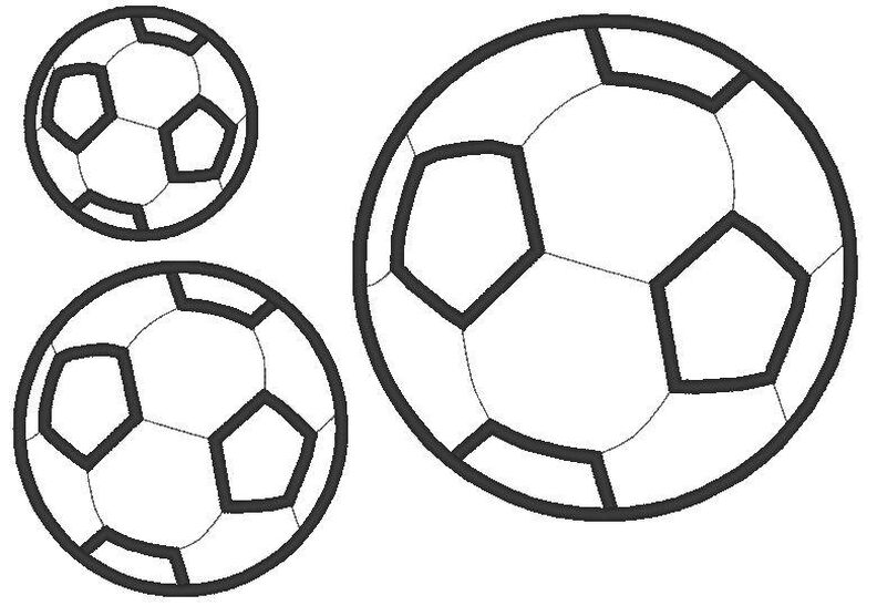 Stickdatei - Fußball für Stoffapplikationen Fussball image number 5