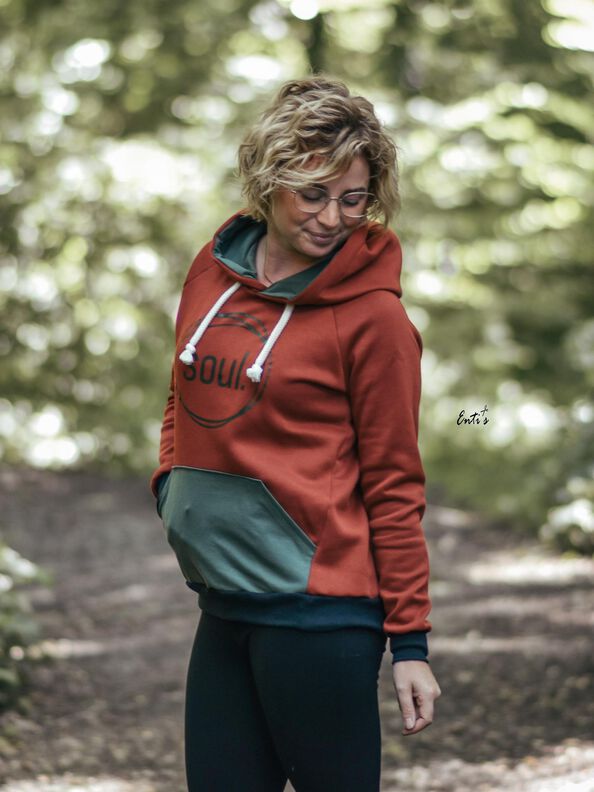 Hoodie EBERN Gr. 34-56 + gratis Plottdatei  Schnittmuster image number 6