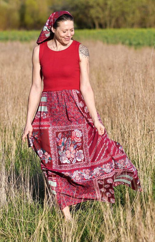 Kleid SUZANA (32-58) Materialmix Schnittmuster image number 10