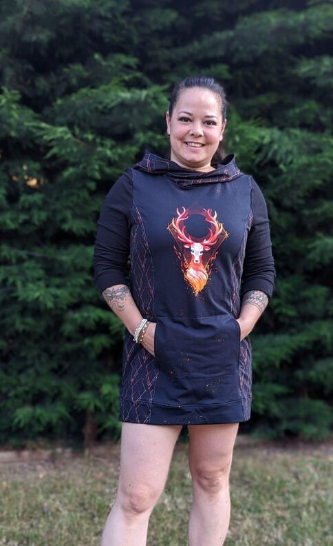 Hoodiekleid Jonine Gr. 32-48 beamerfähig image number 4