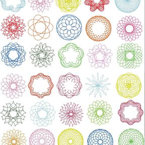 Stickdatei 49 XXL Zirkel Mandala Blumen 16 - 20cm Teil 1