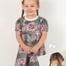 Kleid Lieblingsmädchen Gr. 86 - 164 Herzausschnitt Herzrücken Herz Puffärmel thumbnail number 1