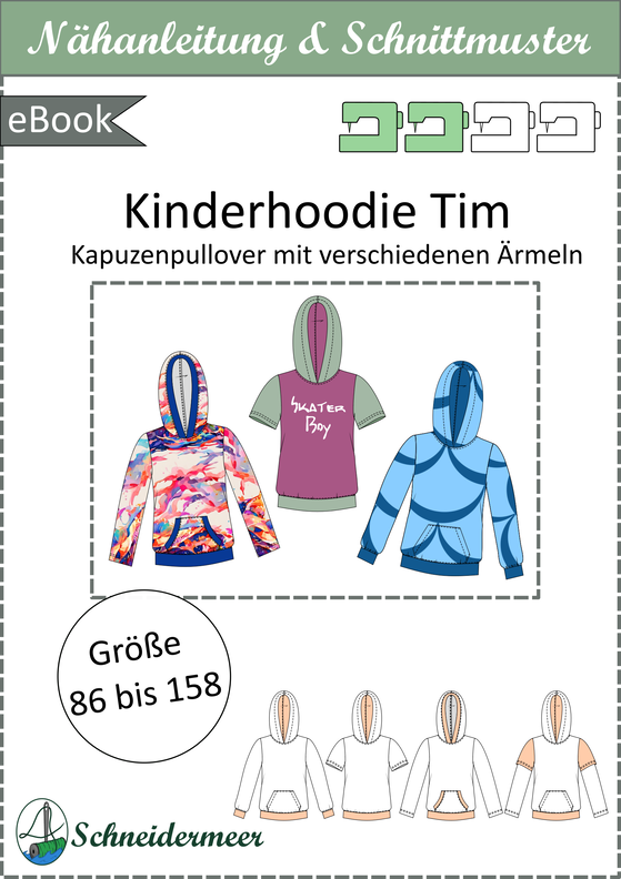 Kinder Hoodie/Shirt, kurze & lange Ärmel Gr. 86-158, A4+A0 image number 10