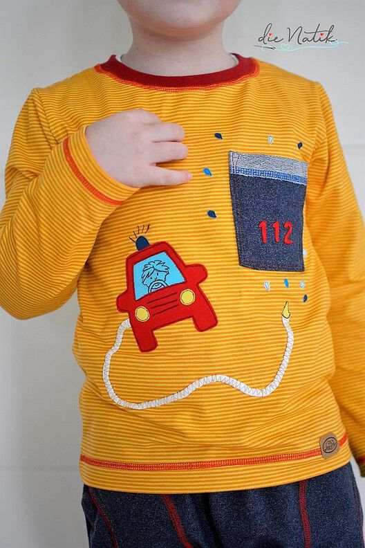 Flinke Feuerwehr &ndash; Appliziervorlage mit Applizierschule image number 8